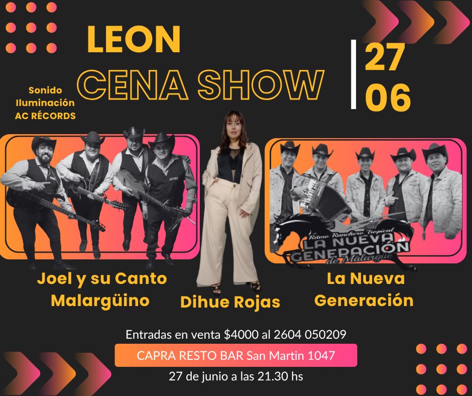 Organizan una cena show solidaria para ayudar a León Saéz, el niño malargüino que necesita una operación en la columna.